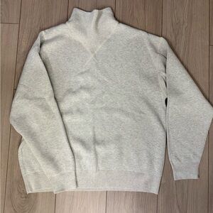 Banana Republic Light Oatmeal color Turtleneck Luxe Sweatshirt